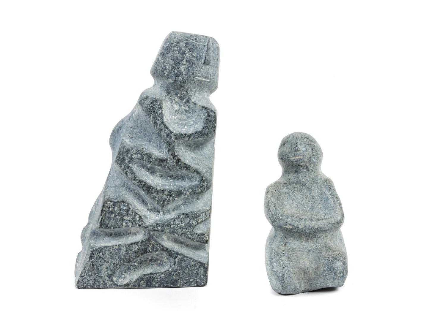 A Pair of Soapstone Carvings