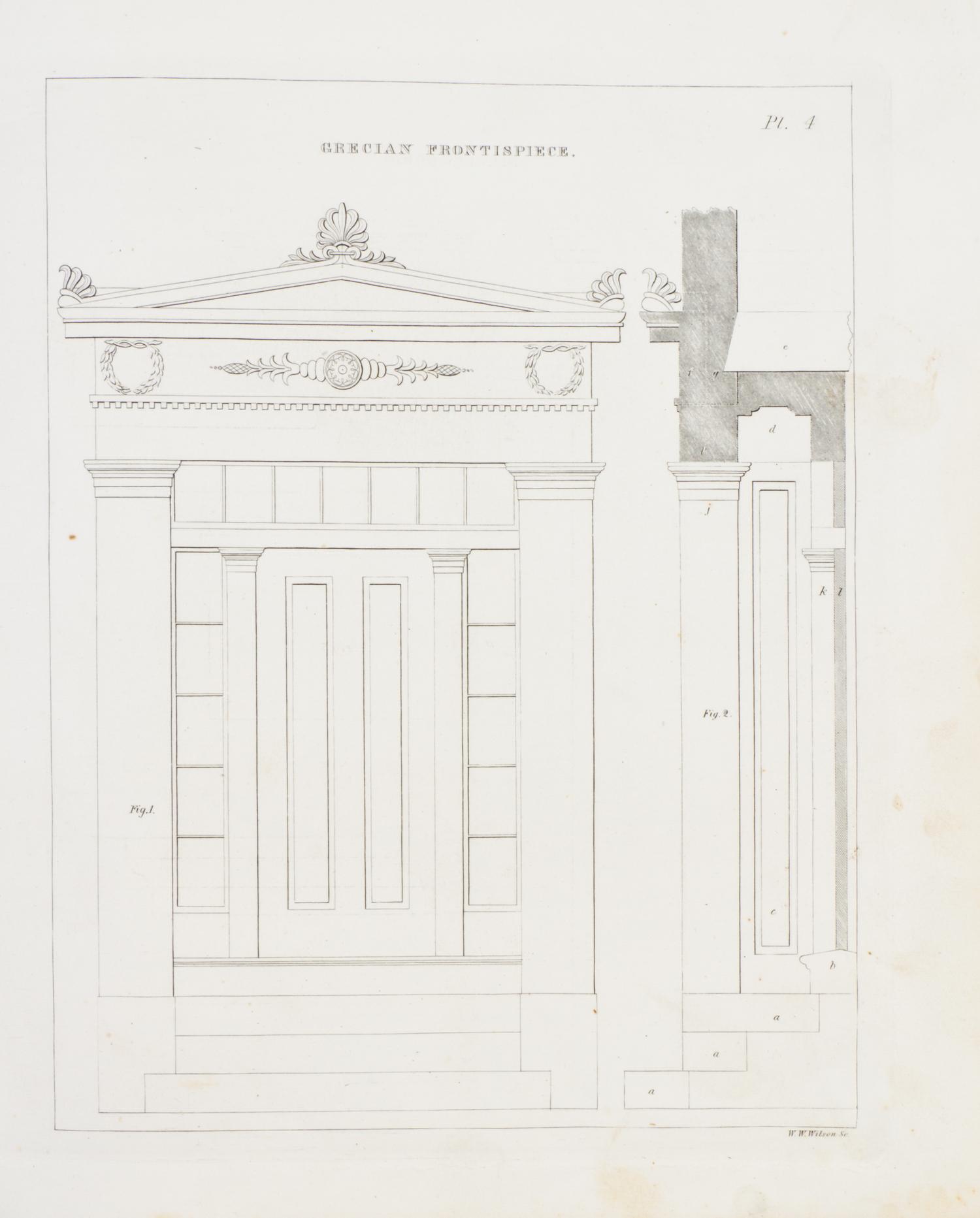 SHAW, EDWARD. Rural Architecture... Boston, 1843. First edition, with 52 plates.