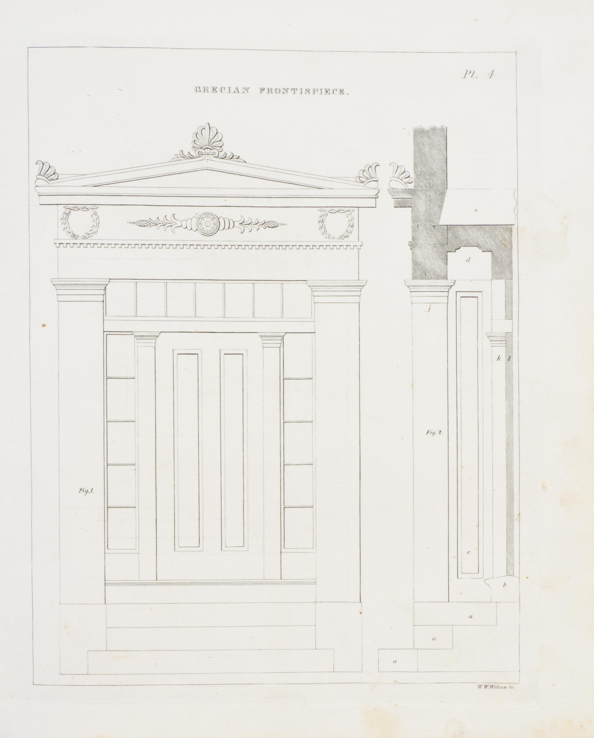 SHAW, EDWARD. Rural Architecture... Boston, 1843. First edition, with 52 plates.