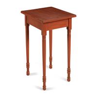 An American Red-Painted Side Table