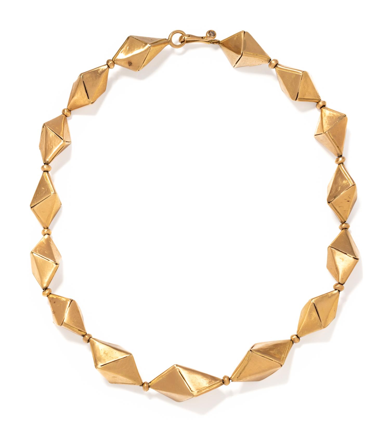 ANGELA PINTALDI, YELLOW GOLD NECKLACE