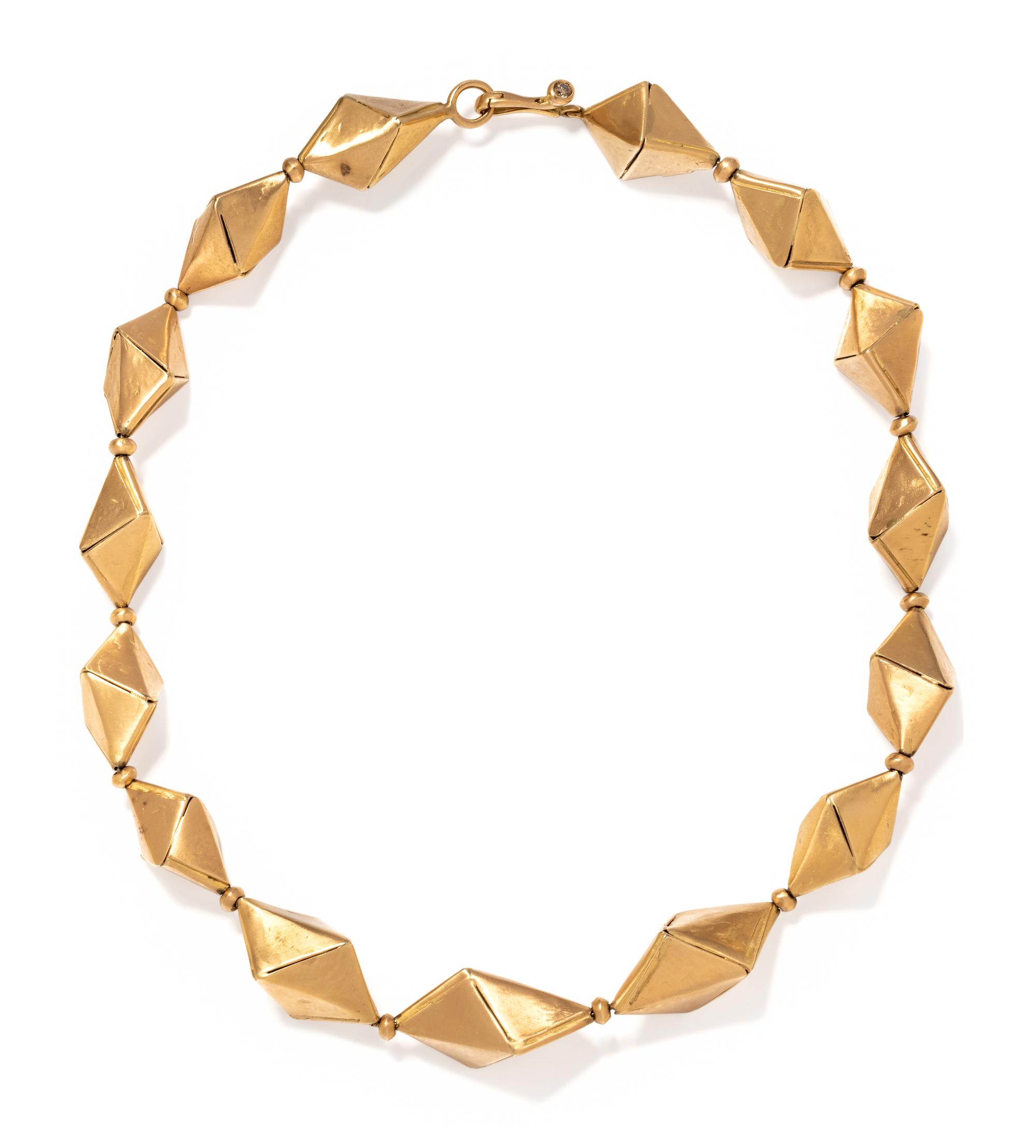 ANGELA PINTALDI, YELLOW GOLD NECKLACE