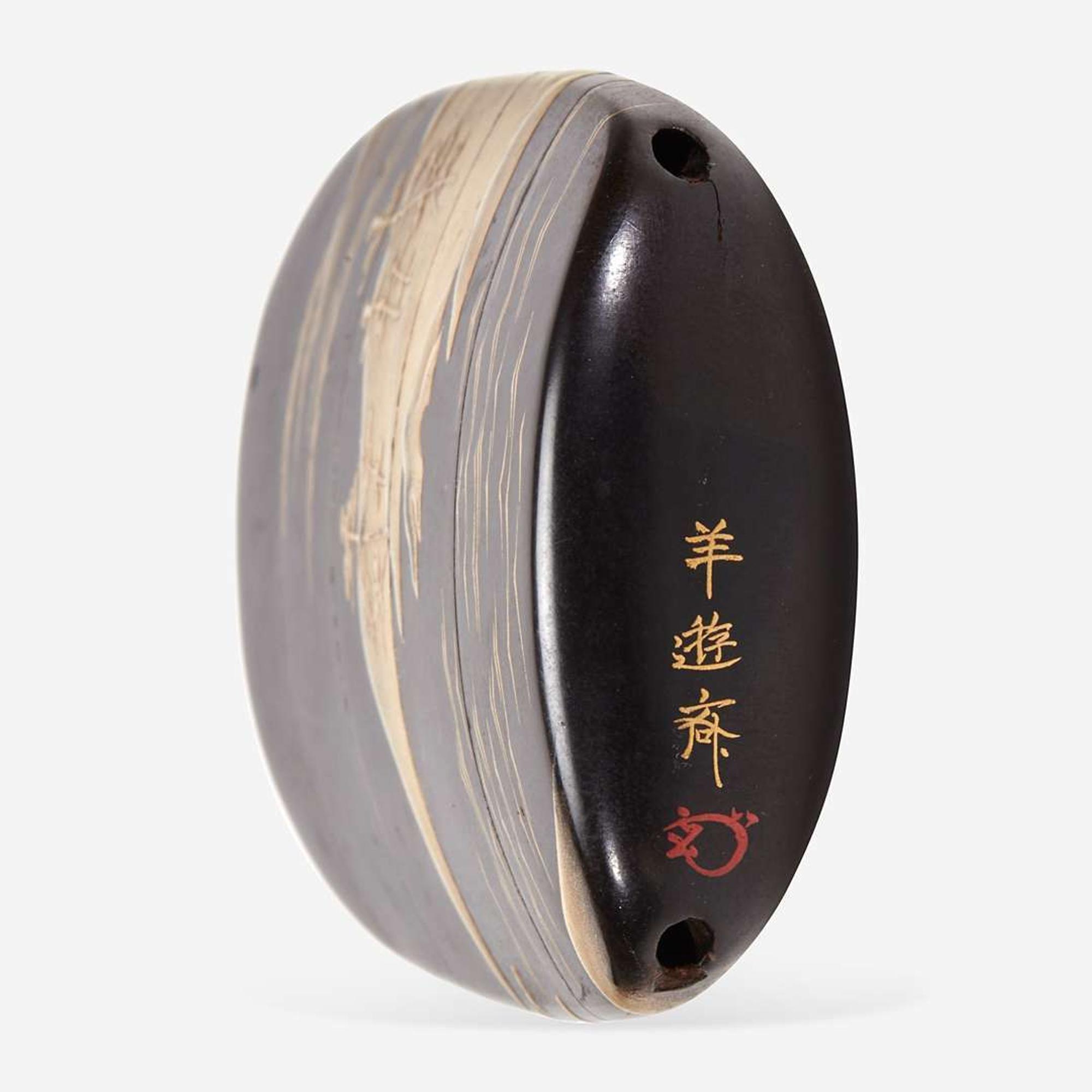 Two Japanese lacquered inro 日本印笼一组两件 Edo period ??