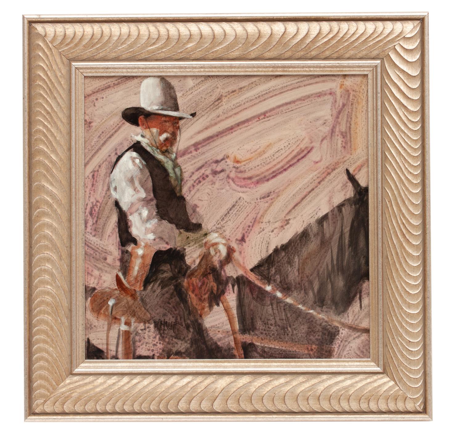 Cowboy on Horseback