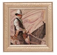 Cowboy on Horseback