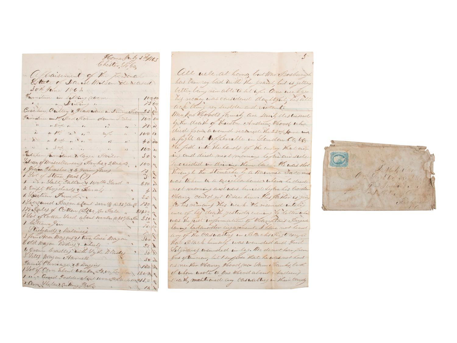 [SLAVERY & ABOLITION] -- [RECONSTRUCTION]. Labor contracts, "Rules & Regulations," and other documents associated with freedmen working on the South Carolina plantation of John S. Wilson, 1865-1868.