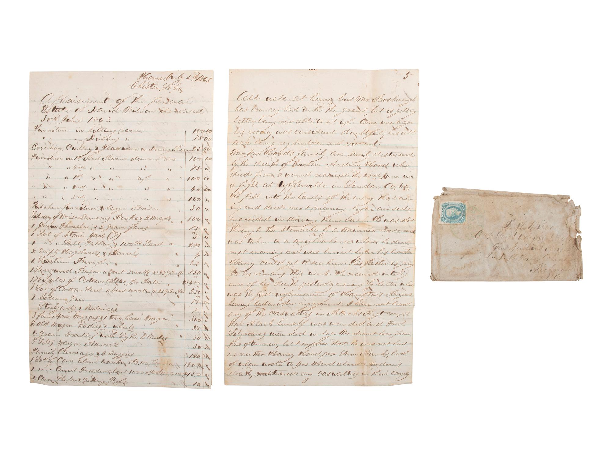 [SLAVERY & ABOLITION] -- [RECONSTRUCTION]. Labor contracts, "Rules & Regulations," and other documents associated with freedmen working on the South Carolina plantation of John S. Wilson, 1865-1868.