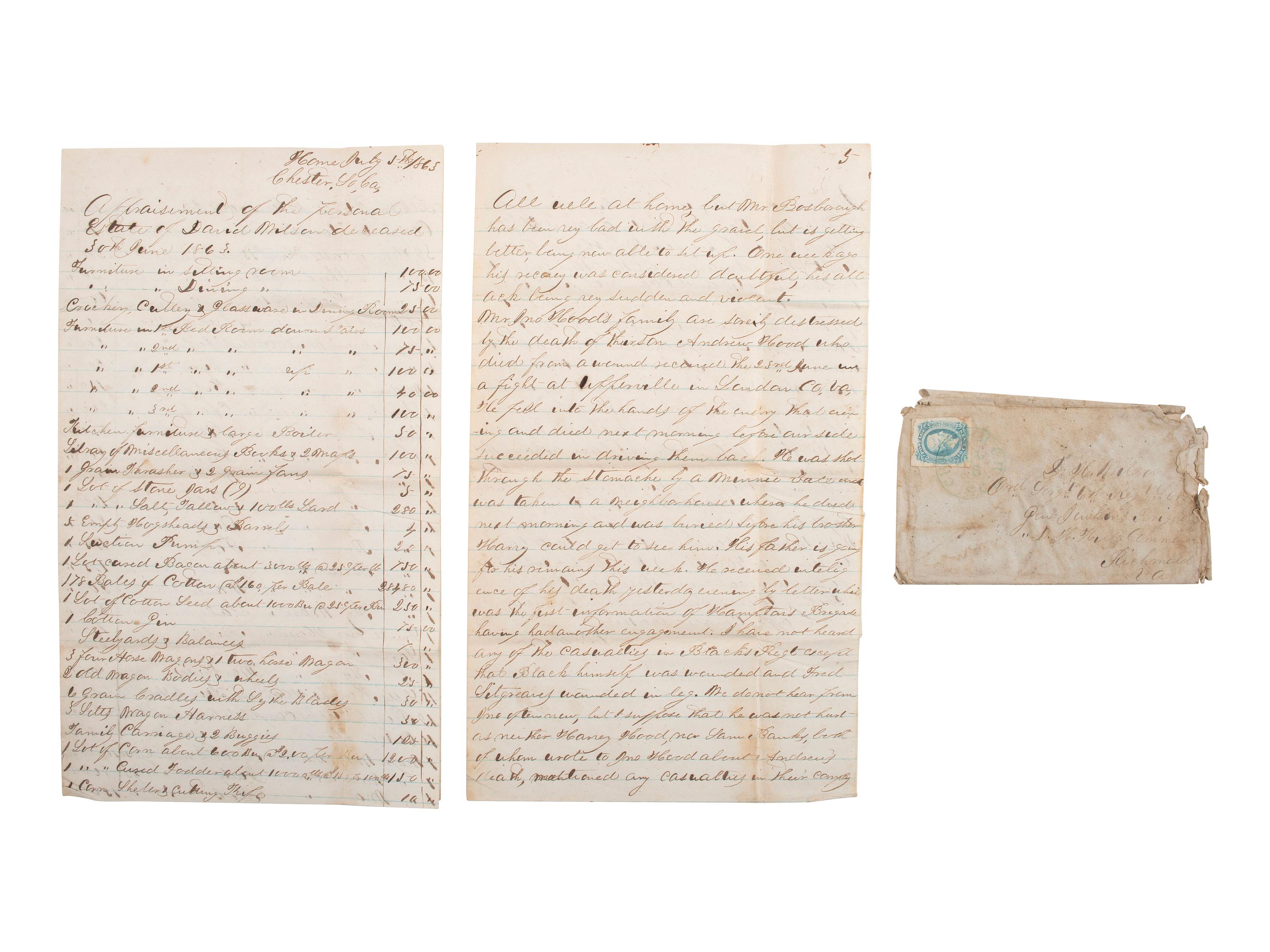 [SLAVERY & ABOLITION] -- [RECONSTRUCTION]. Labor contracts, "Rules & Regulations," and other documents associated with freedmen working on the South Carolina plantation of John S. Wilson, 1865-1868.