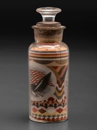 An Andrew Clemens (American, 1857-1894) Eagle Sand Bottle