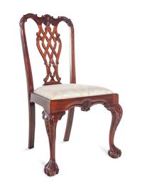 A Set of Ten George III Style Mahogany Dining Chairs