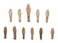 Eleven Egyptian Faience Ushabtis