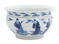 A Chinese Blue and White Porcelain Censer