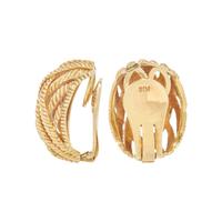 YELLOW GOLD CLIP EARRINGS