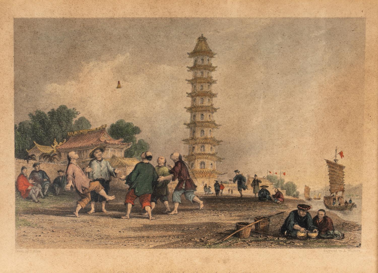 Five Etchings Depicting Life in China