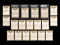 A Group of 19 1985 Donruss Diamond Kings Signed Autograph Baseball Cards Including Multiple Hall of Famers,
