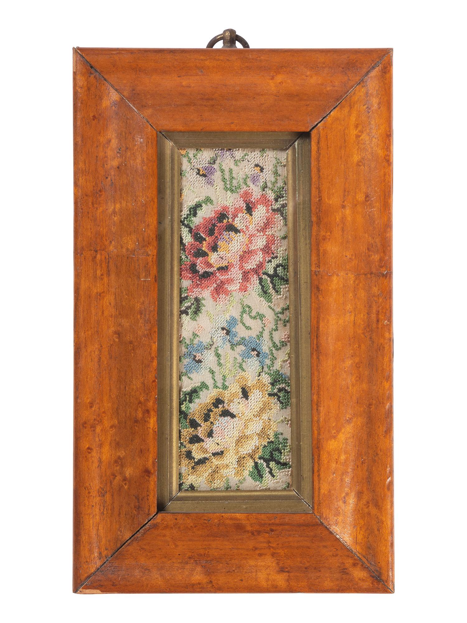 Two Victorian Floral Needleworks