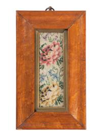 Two Victorian Floral Needleworks