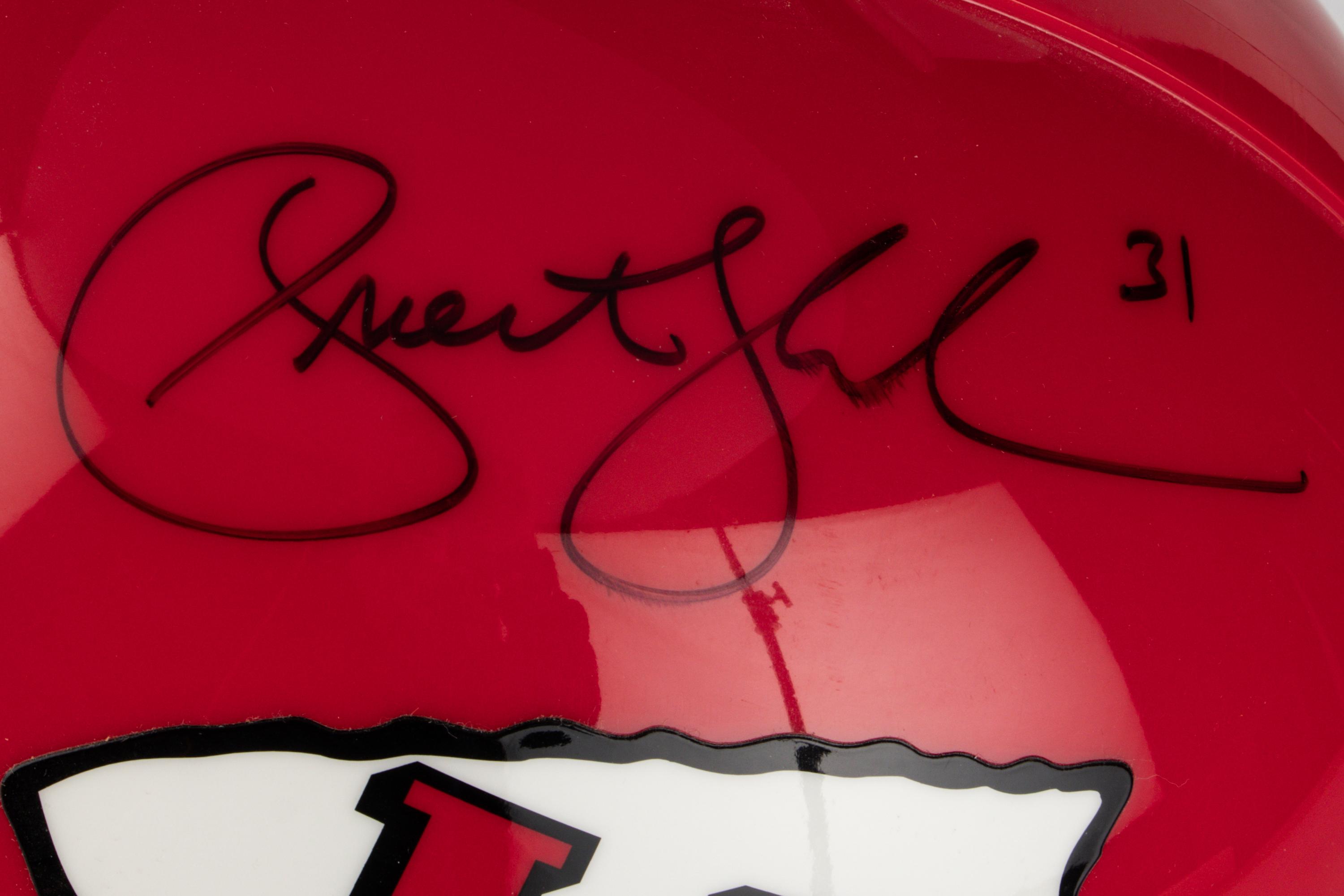 A Collection of Signed Autograph NFL Full Size Helmets