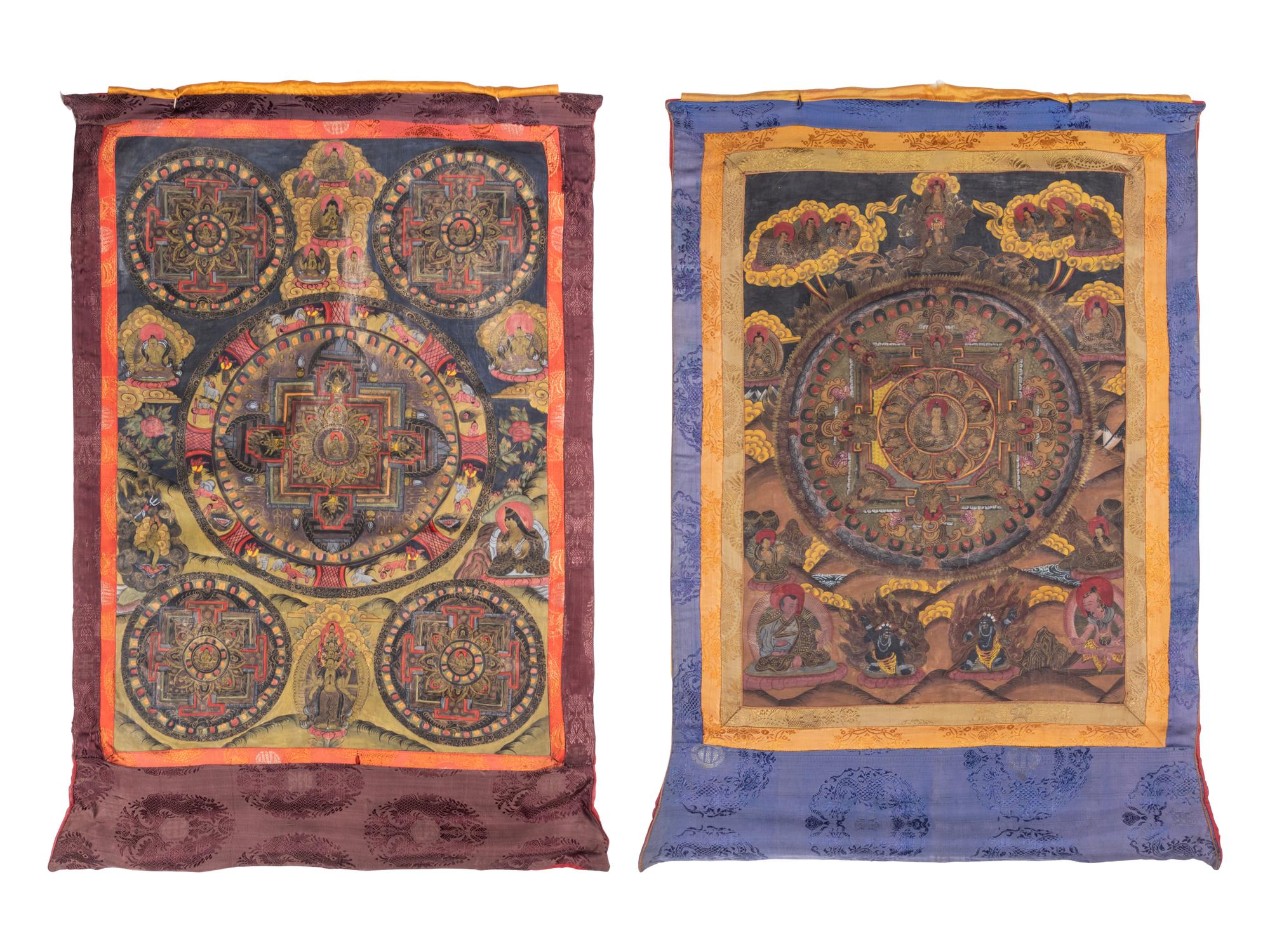 Two Tibetan Thangka Paintings
