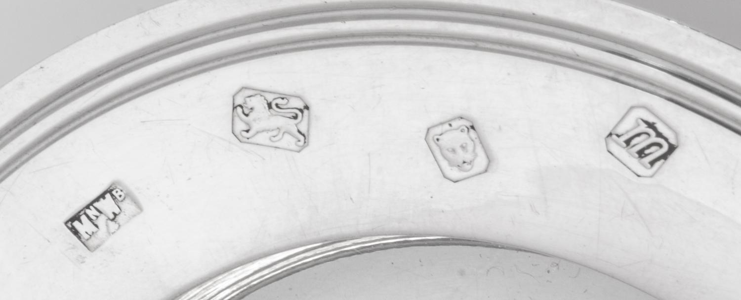 A Pair of English Silver Armada Dishes