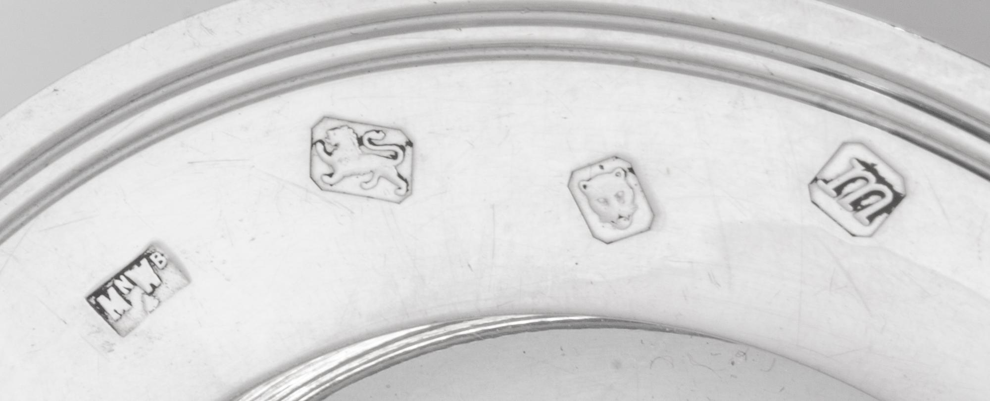 A Pair of English Silver Armada Dishes