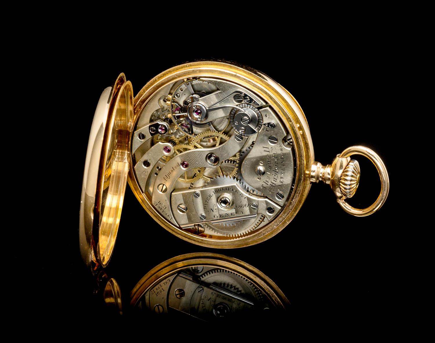 An 18 Karat Rose Gold Open Face Pocket Watch, Patek Philippe for the Cowell & Hubbard Co., Circa 1892,