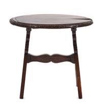 A Continental Walnut Stool Height 22 x width 16 x depth 20 1/2 inches.