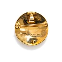 LONGMIRE LONDON, YELLOW GOLD AND ENAMEL DOG PENDANT/BROOCH