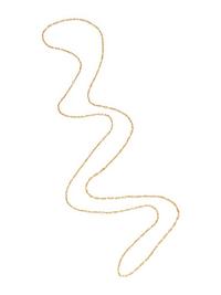 FANCY LINK YELLOW GOLD LONG CHAIN