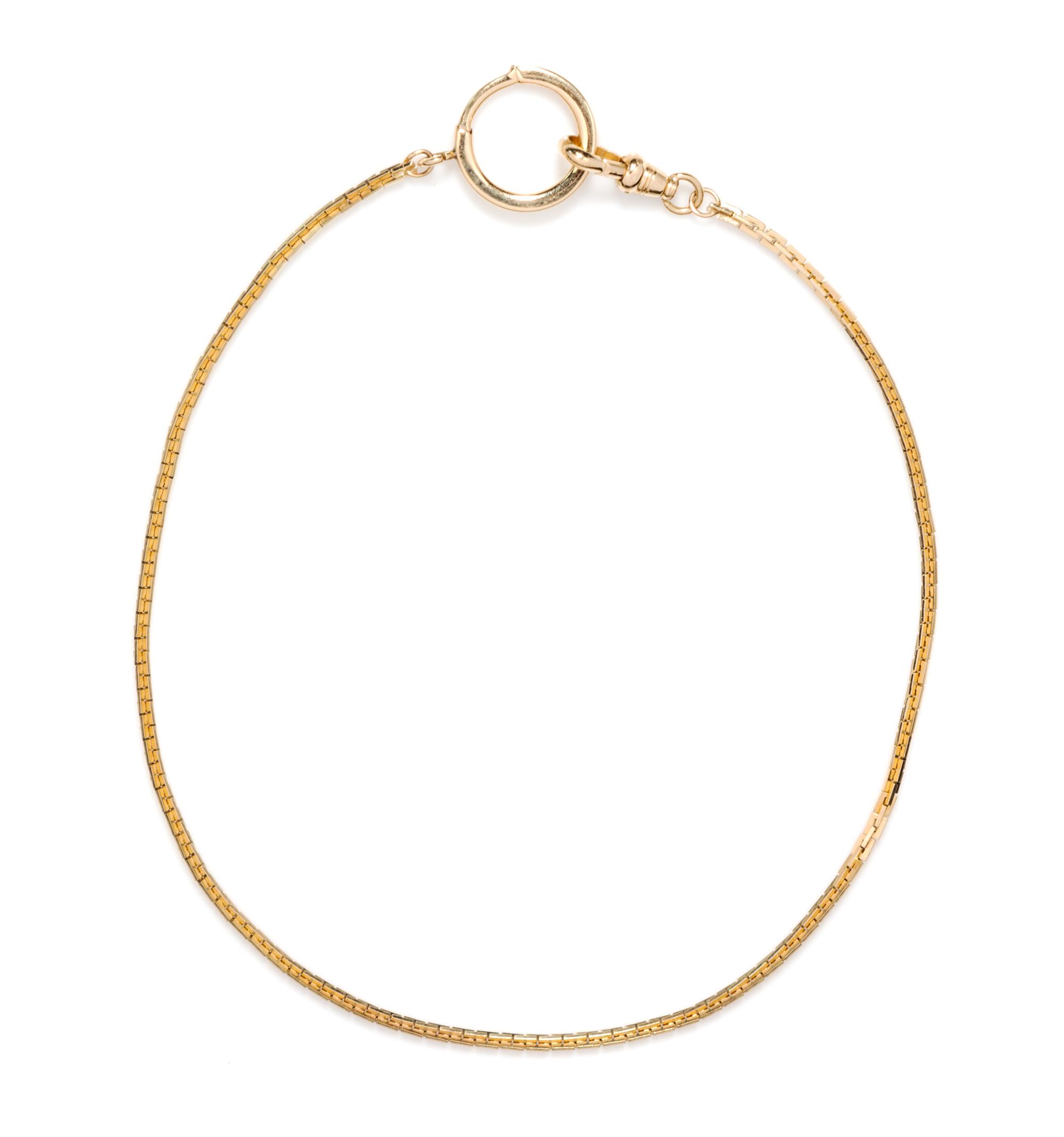 A 14 Karat Yellow Gold Watch Chain, 6.70 dwts.