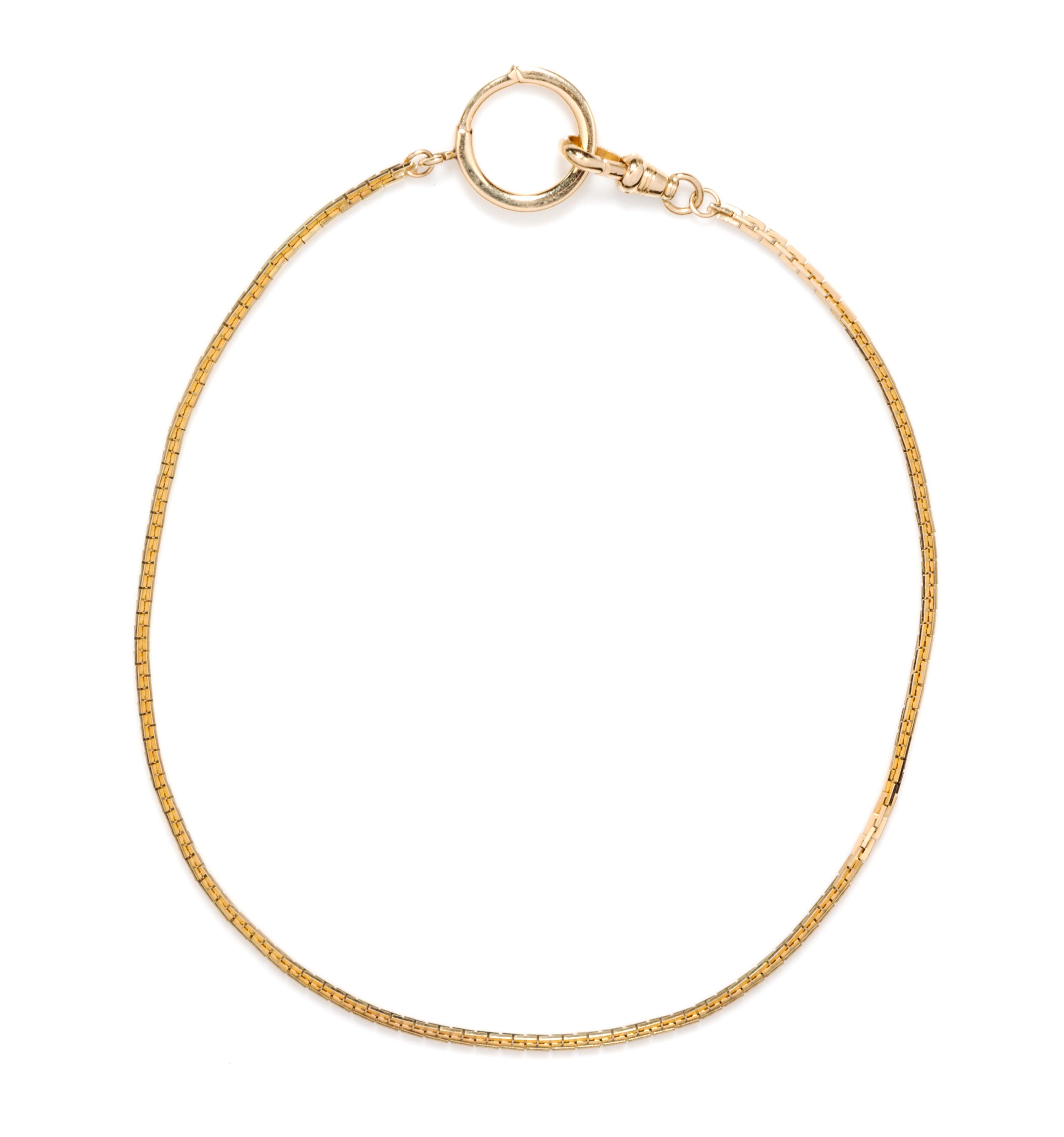 A 14 Karat Yellow Gold Watch Chain, 6.70 dwts.