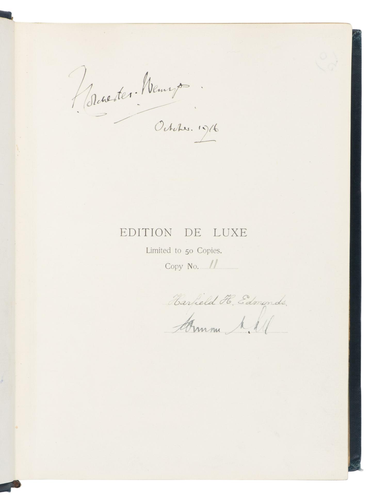 [ANGLING]. EDMONDS, Harfield H. and Norman N. LEE. Brook and River Trouting. A Manual of Modern North Country Methods . Bradford: Published by the authors, 1916.