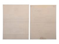 ROCKEFELLER, John D. (1839-1937). A group of 2 Typed Letters Signed ("John D. Rockefeller"). Pocantico Hills, New York.