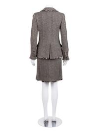 Chanel Wool Herringbone Skirt Suit, Fall 2006