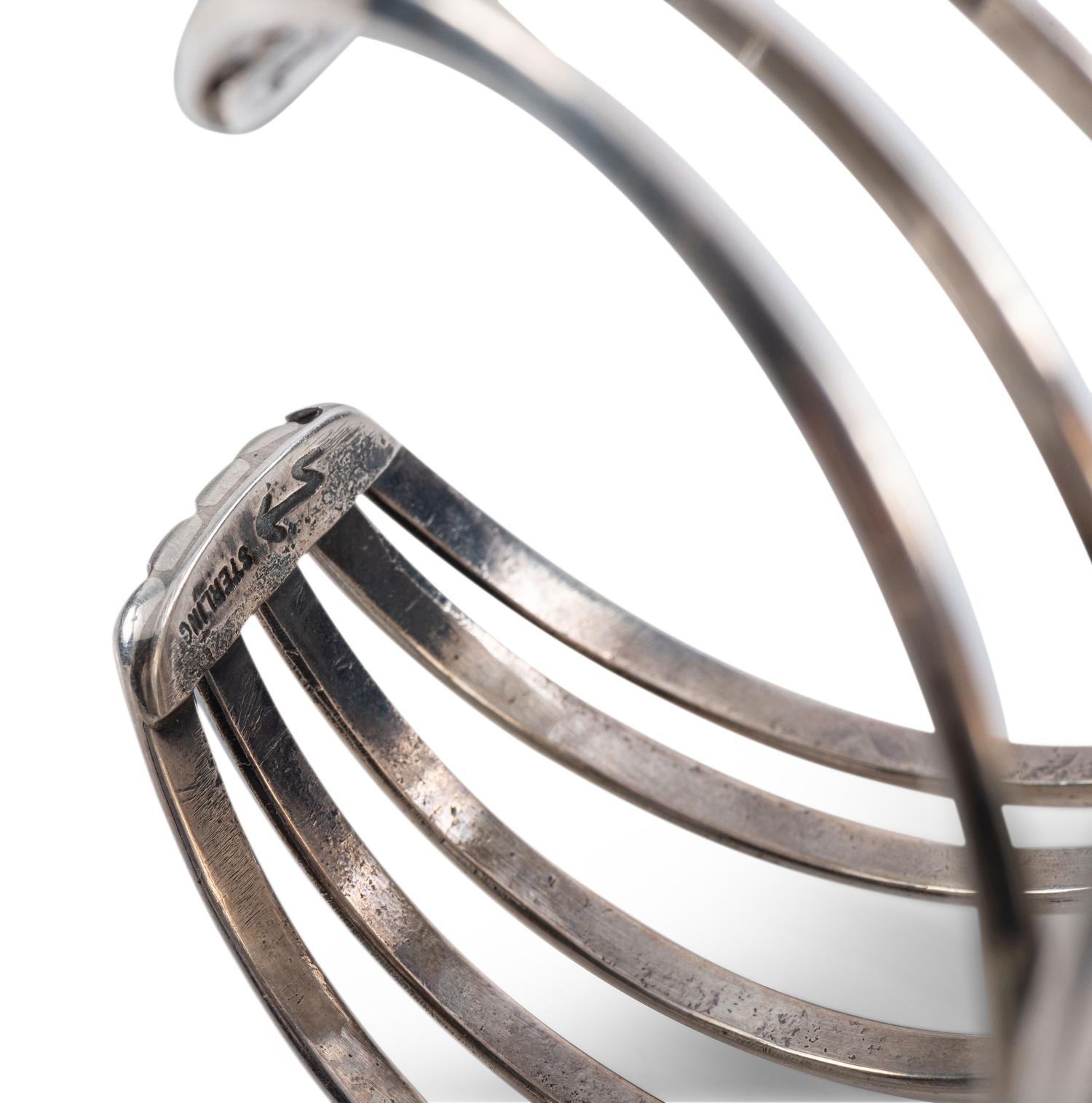 Navajo Sterling Silver and Turquoise Cuff Bracelets