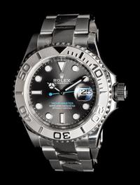 ROLEX, REF. 116622 STAINLESS STEEL AND PLATINUM 'YACHT-MASTER' WATCH