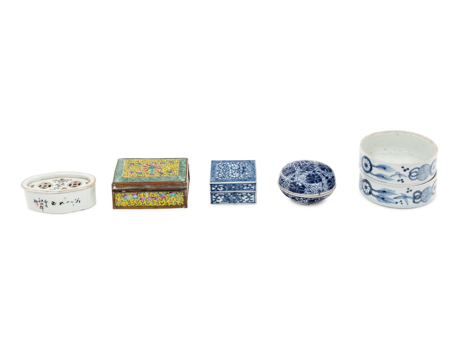 Six Chinese Porcelain Articles