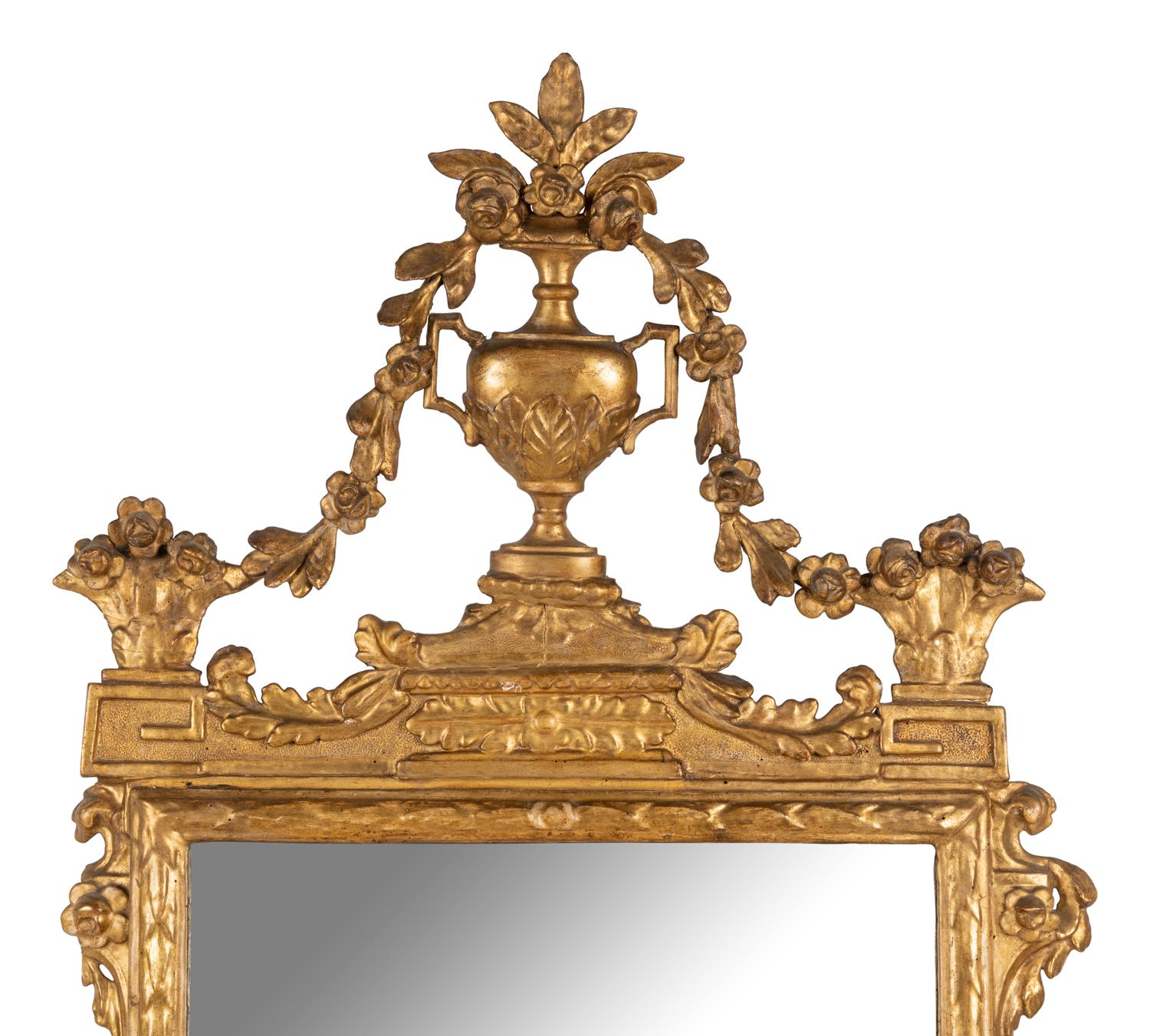 An Italian Giltwood Pier Mirror