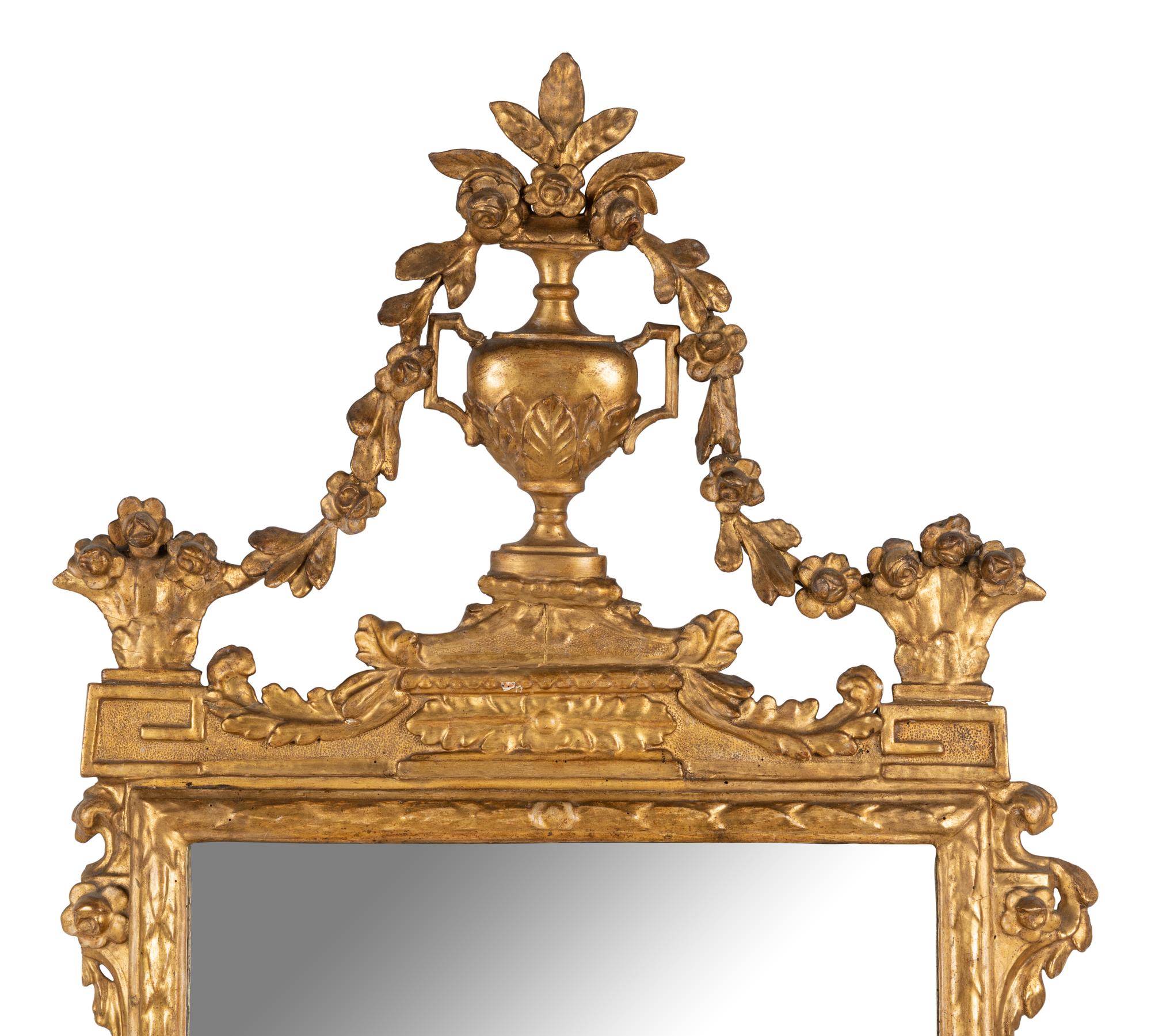 An Italian Giltwood Pier Mirror