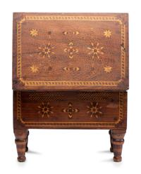A Folk Art Marquetry Chest