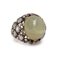 BUCCELLATI, CAT'S EYE CHRYSOBERYL AND DIAMOND RING