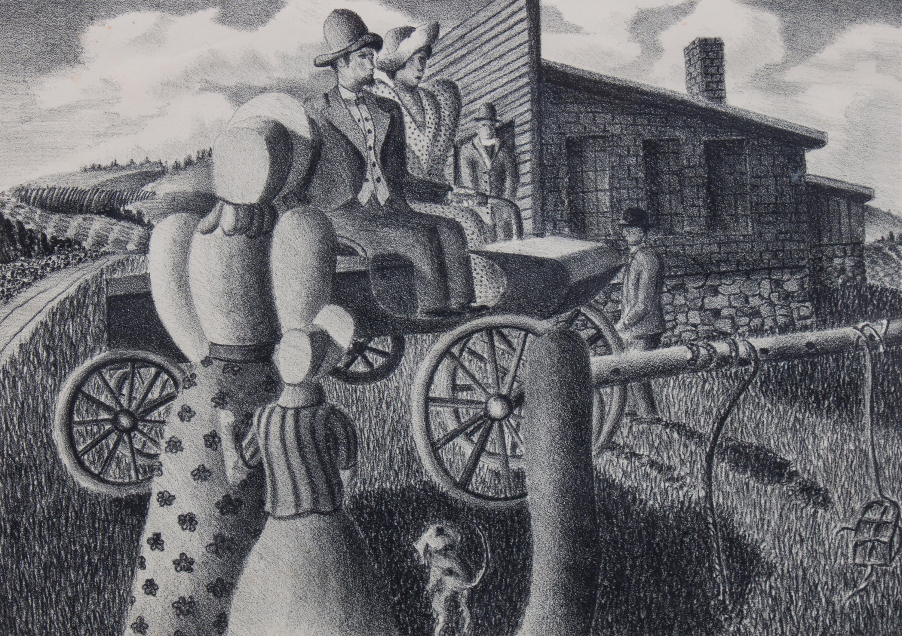 Vernon Raymond Stutzman, (American, b. 1902), Hold your Horses, 1971