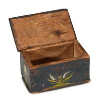 A Miniature Paint Decorated Pine Dresser Box