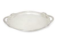 A Russian Silver Serving Tray