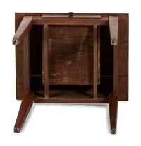A Federal Red-Stained Maple Scrubbed Top Work Table