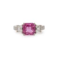 PINK SAPPHIRE AND DIAMOND RING
