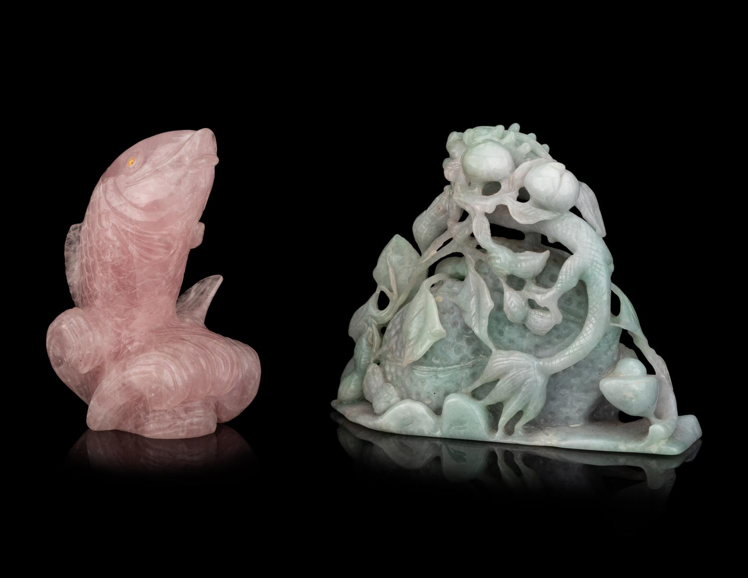 Two Chinese Hardstone Carvings