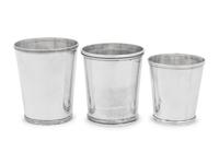 Three American Coin Silver Julep Cups