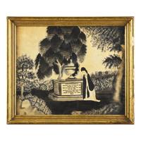 American School, 19th Century — Two Mourning Works from Massachusetts
