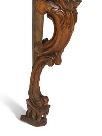 An Italian Carved and Stained Pine Console Table